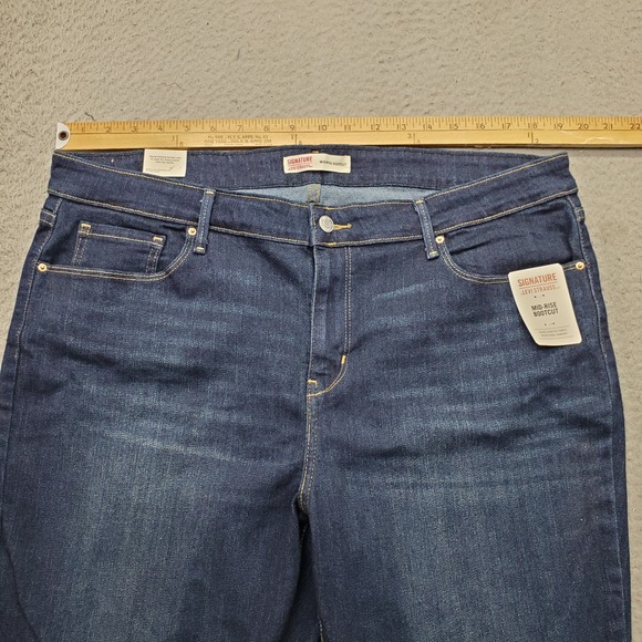 Levi's Bootcut Jeans Women's‎ 35x32 Blue Denim Mid Rise Single Stitch 5-Pockets - Picture 5 of 9
